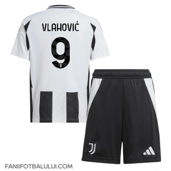 Juventus Dusan Vlahovic #9 Echipament de Fotbal Replică 2024-25 Copii Acasa (+ Șorturi)